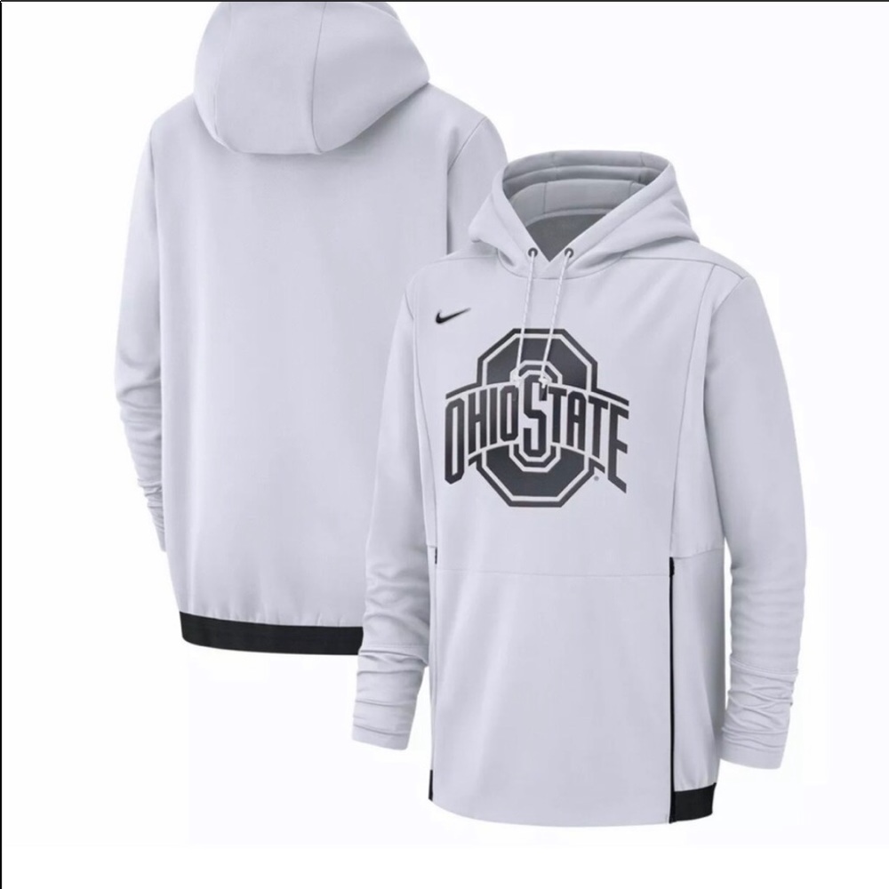 Ohio State Buckeyes Nike White Phantom Hoodie osu